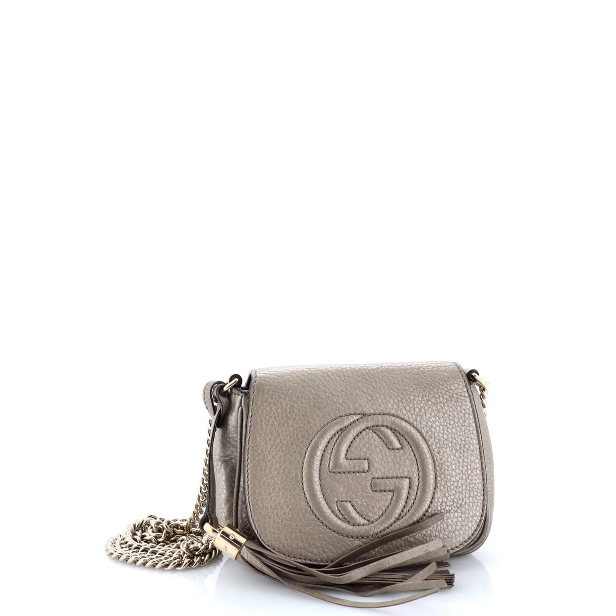 Soho Chain Crossbody Bag Leather Small - Deep Luxury
