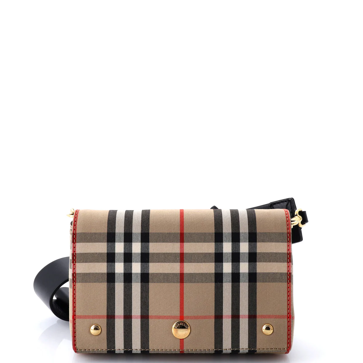 Hackberry Shoulder Bag Vintage Check Canvas Small - Deep Luxury