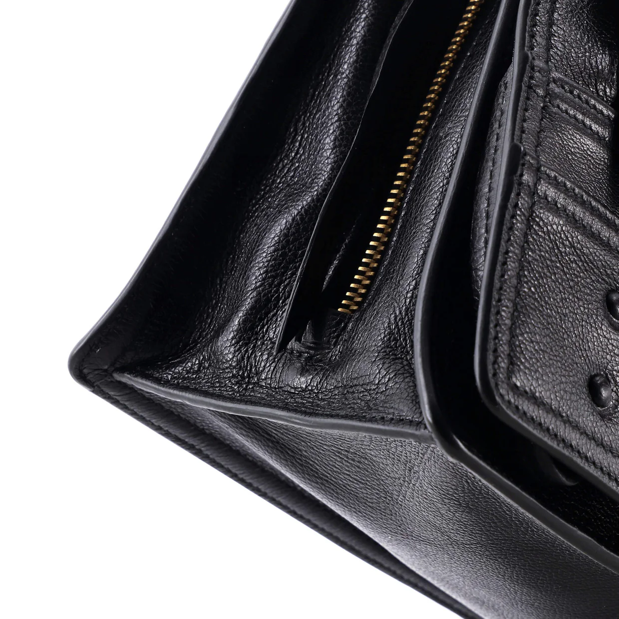 Etiquette Shoulder Bag Glace Calf Small - Deep Luxury