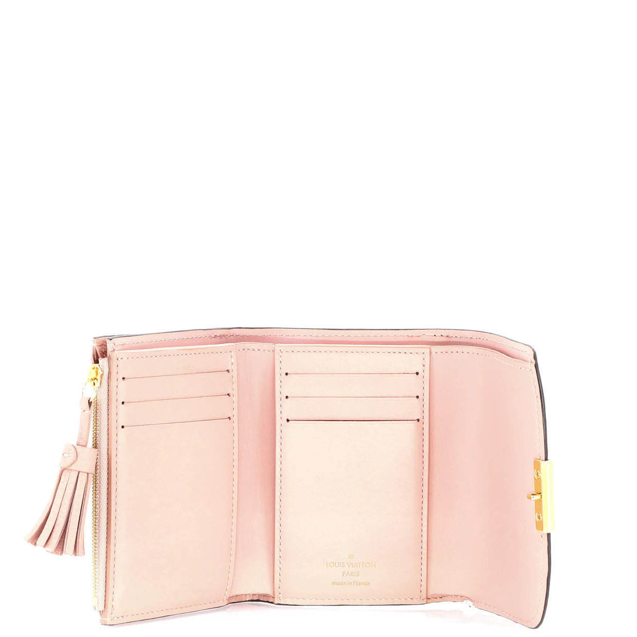 Croisette Wallet Damier and Leather Compact - Deep Luxury