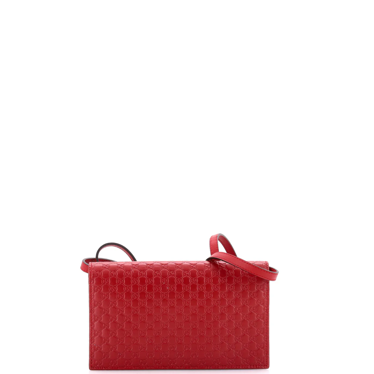 Wallet on Strap Microguccissima Leather - Deep Luxury