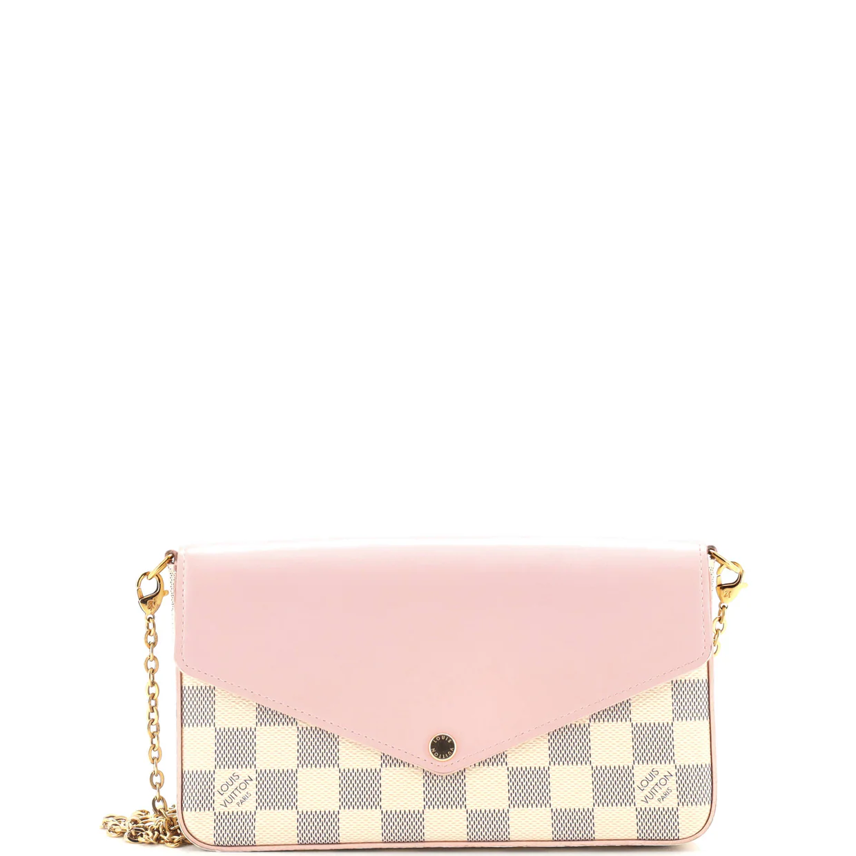 Felicie Pochette Damier and Leather - Deep Luxury