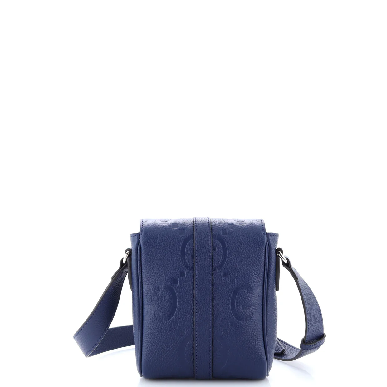 Messenger Bag Jumbo GG Embossed Leather Small - Deep Luxury
