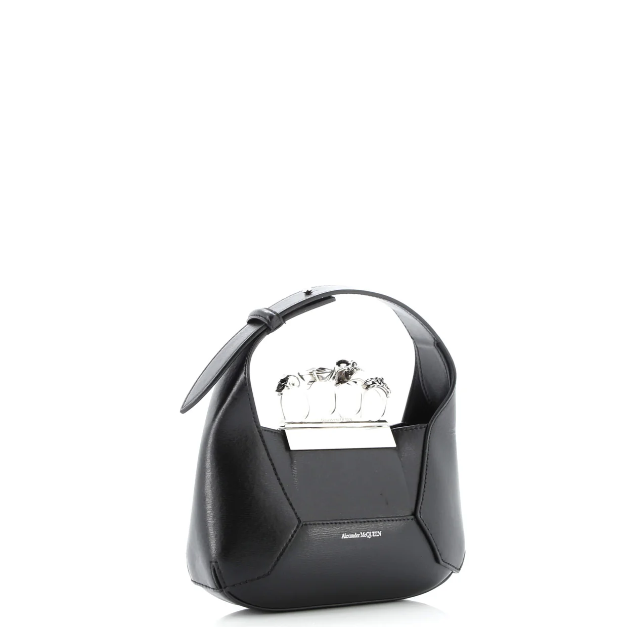 Jewelled Hobo Leather Mini - Deep Luxury