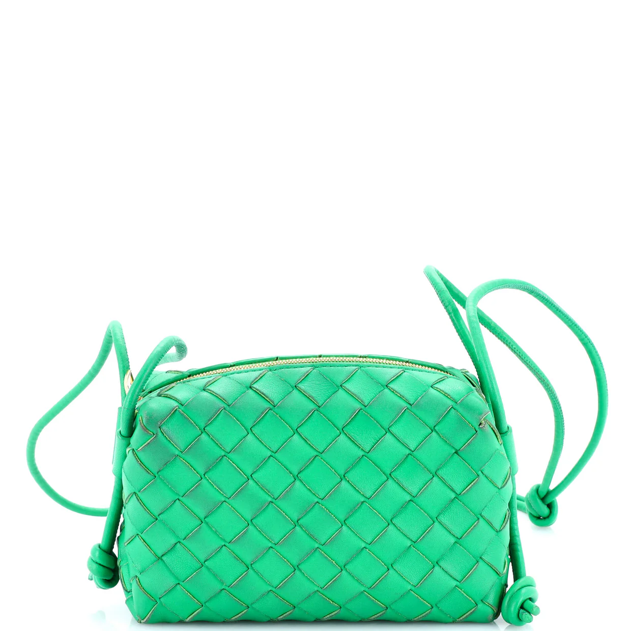 Loop Crossbody Bag Intrecciato Nappa Small - Deep Luxury