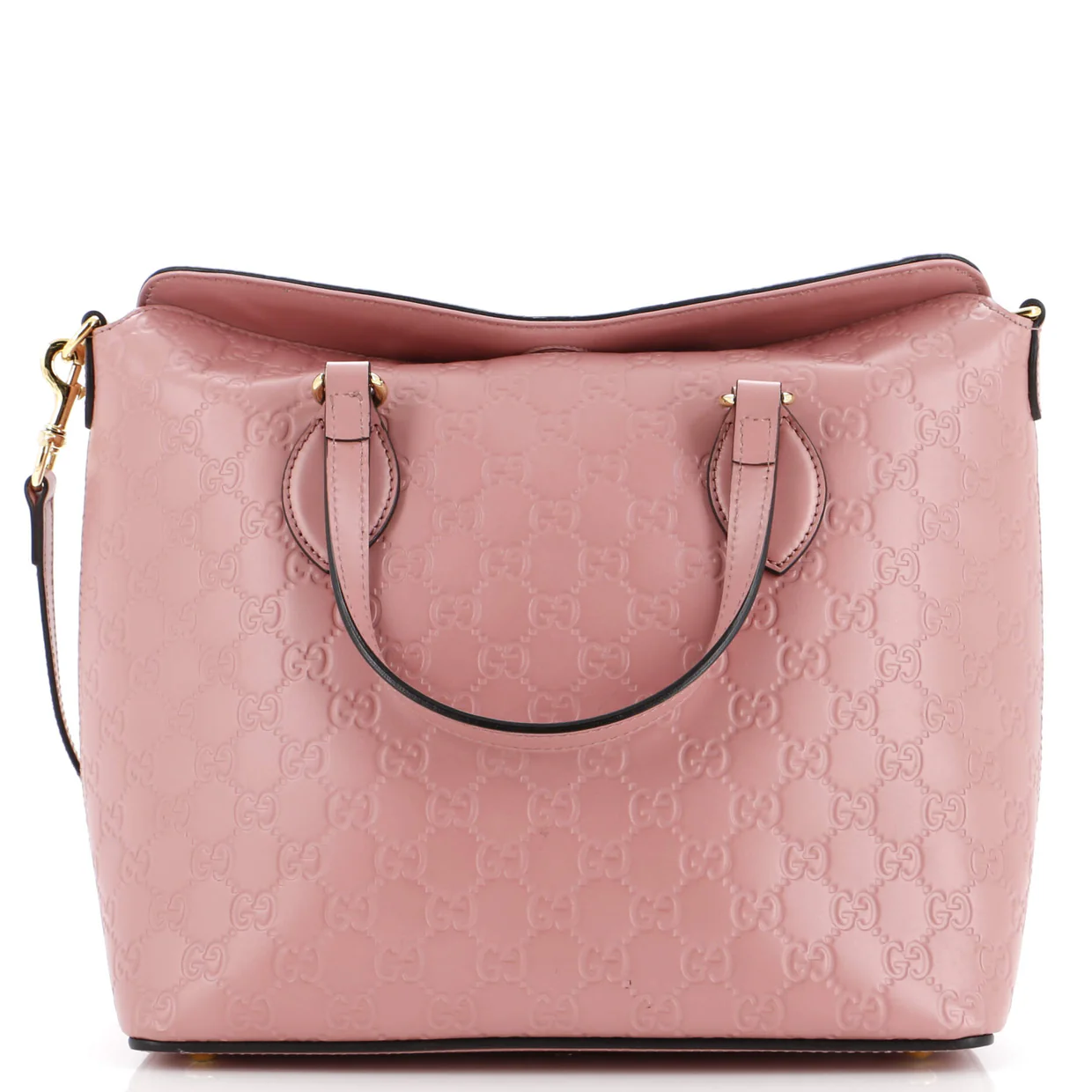 Signature Fold Over Tote Guccissima Leather Medium - Deep Luxury