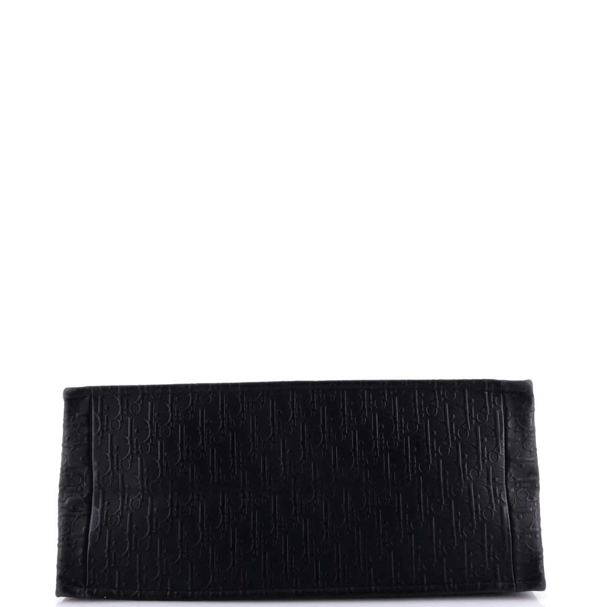 Book Tote Oblique Embossed Calfskin Large - Deep Luxury