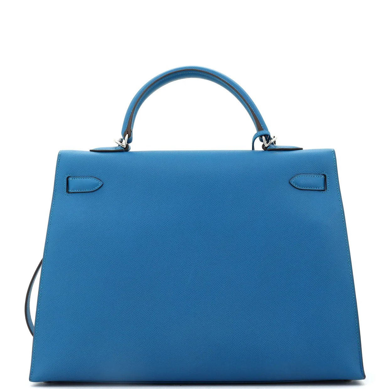 Kelly Handbag Mykonos Epsom with Palladium Hardware 35 - Deep Luxury