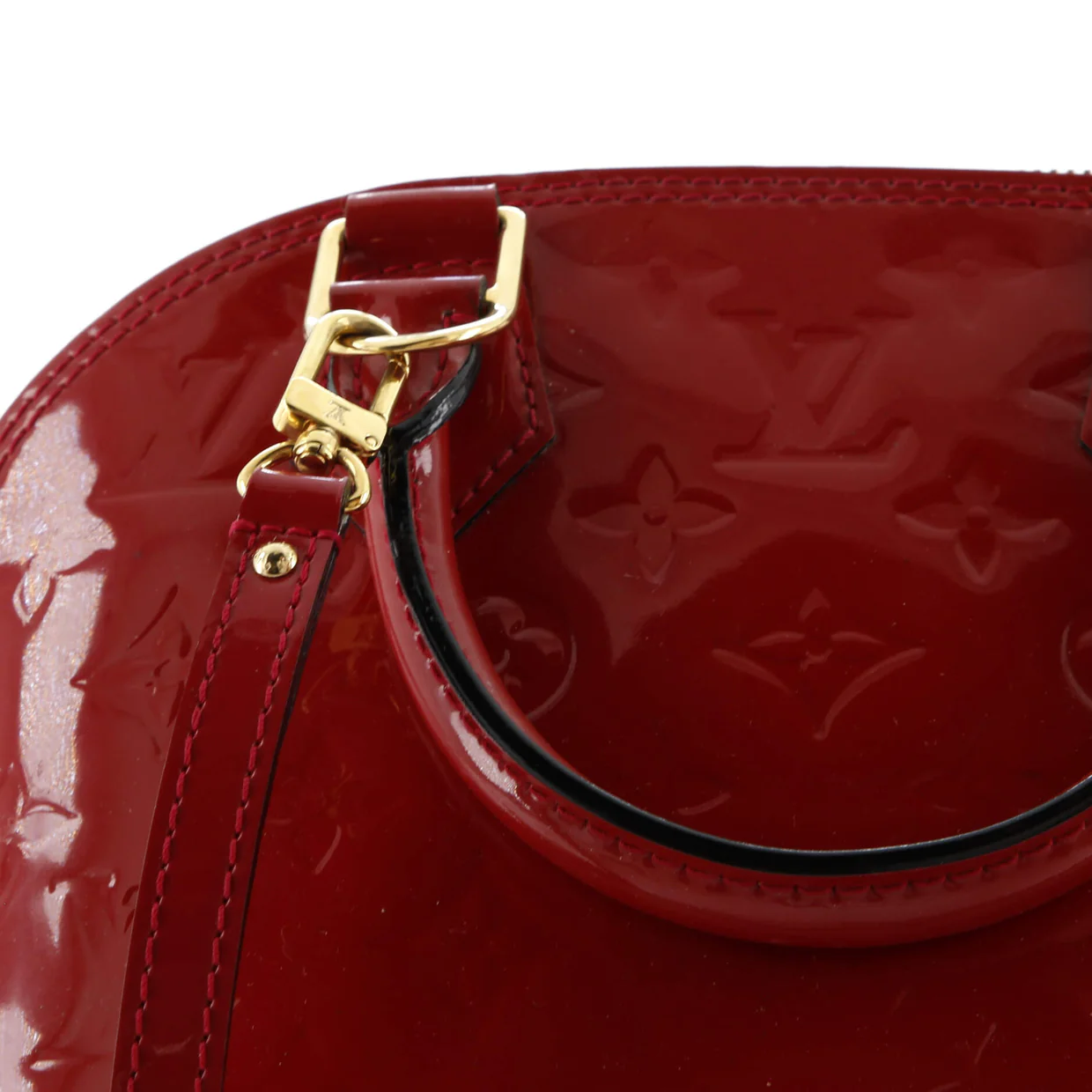 Alma Handbag Monogram Vernis BB - Deep Luxury