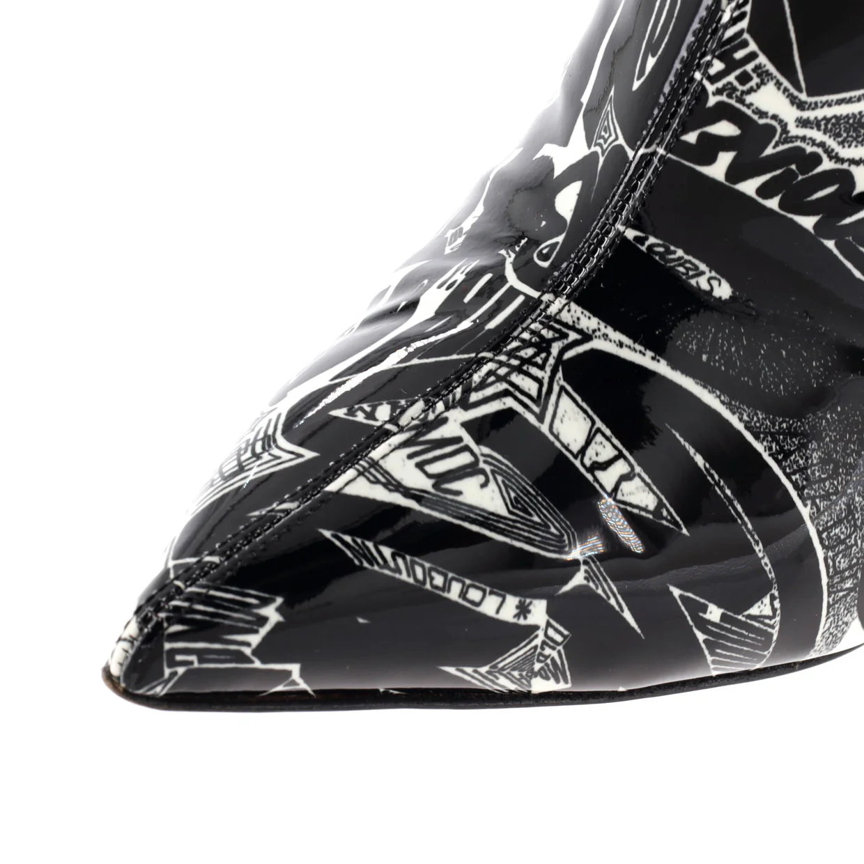 Women's So Kate Booty Ankle Boots Printed Patent 100 - Deep Luxury