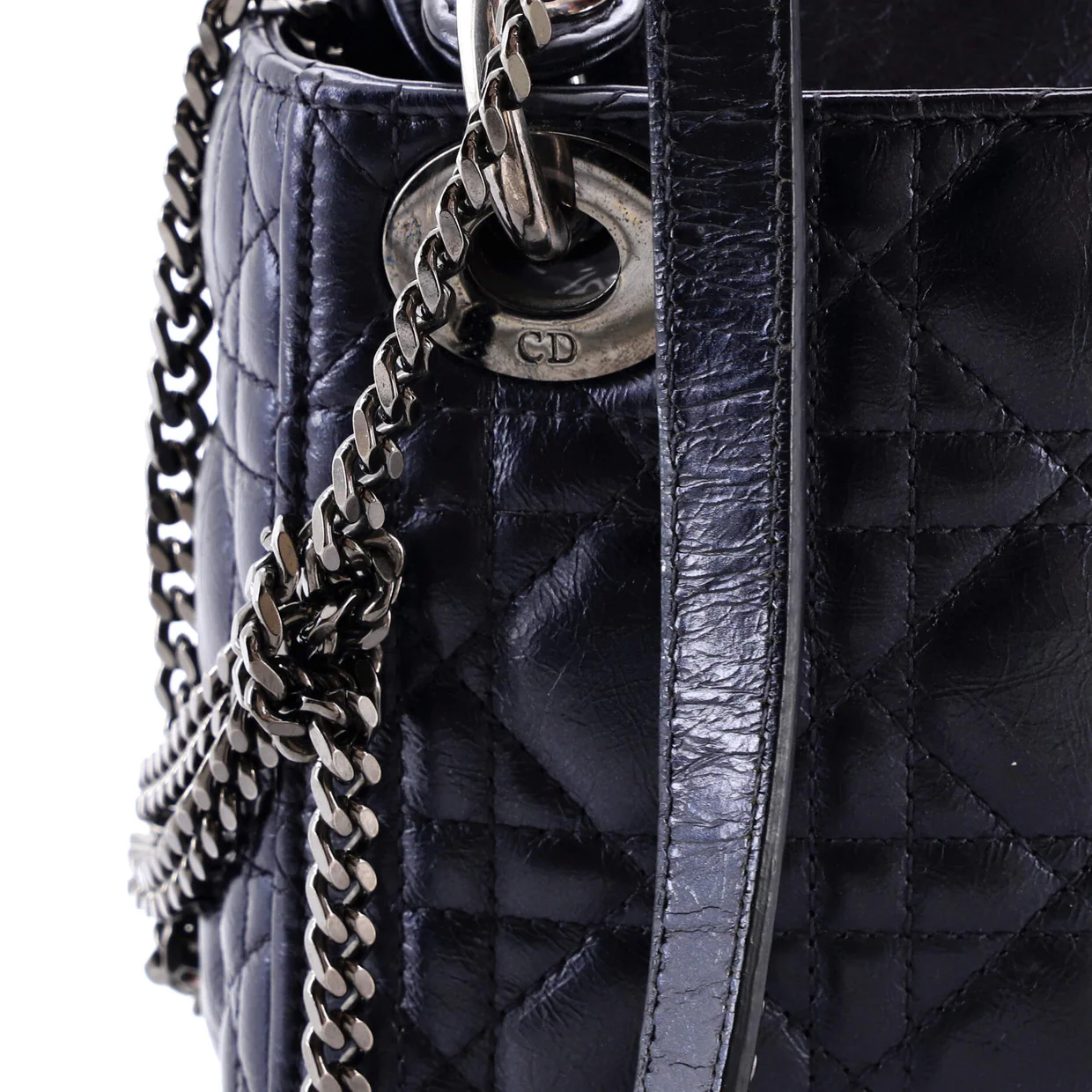 Lady Dior Chain Bag Cannage Quilt Lambskin Mini - Deep Luxury