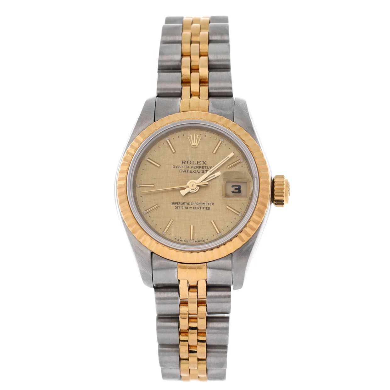 Oyster Perpetual Datejust Automatic Watch Stainless Steel and Yellow Gold 26 - Deep Luxury