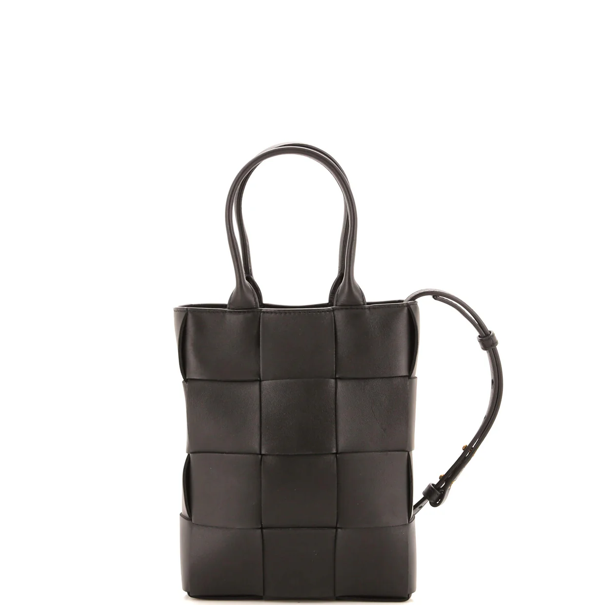 Cassette Convertible Tote Maxi Intrecciato Leather Mini - Deep Luxury