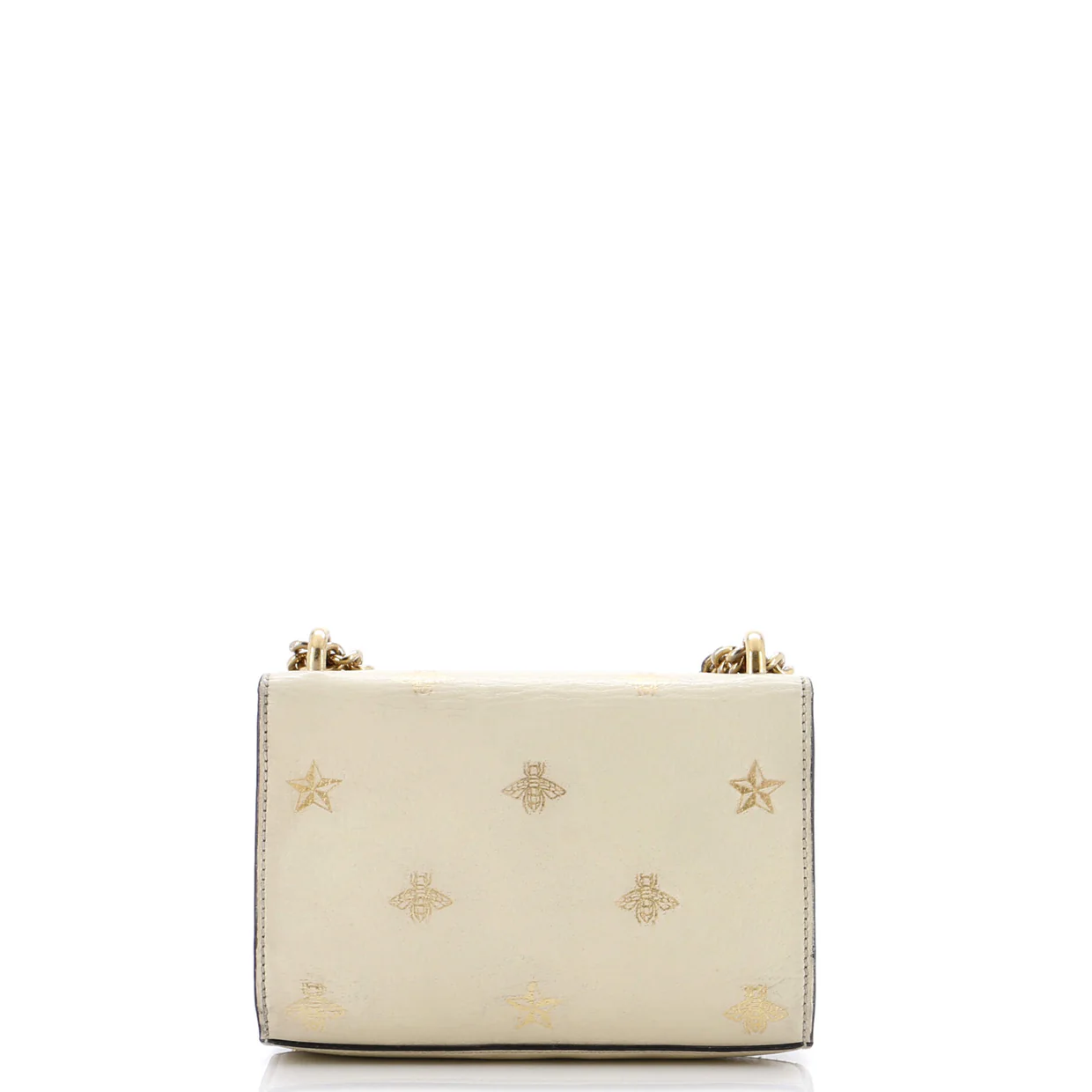 Padlock Shoulder Bag Printed Leather Small - Deep Luxury