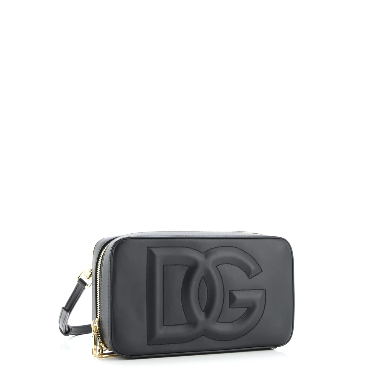 DG Logo Camera Bag Leather Small - Deep Luxury
