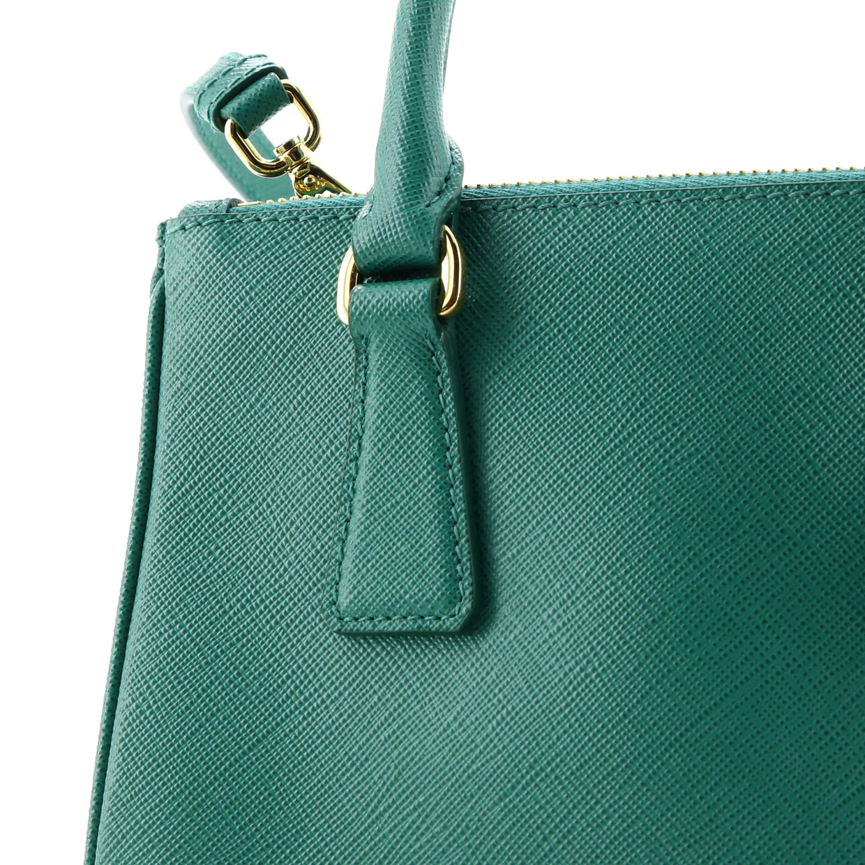 Galleria Double Zip Tote Saffiano Leather Mini - Deep Luxury