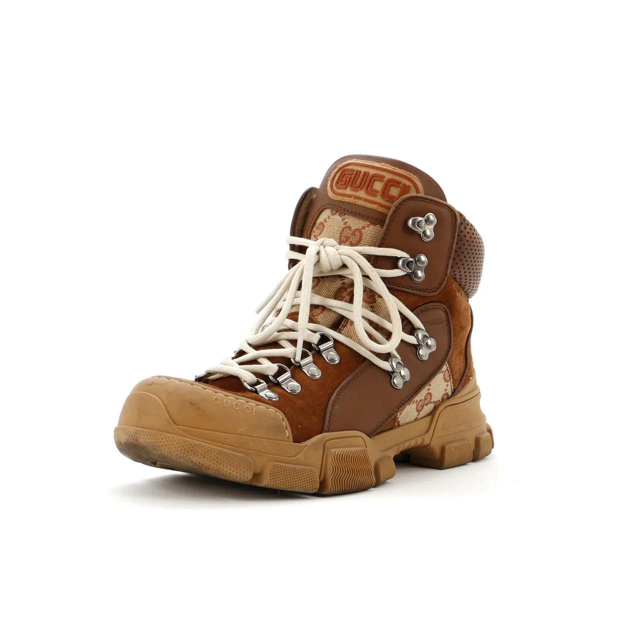 Flashtrek Hiking Boots GG Canvas and Suede - Deep Luxury