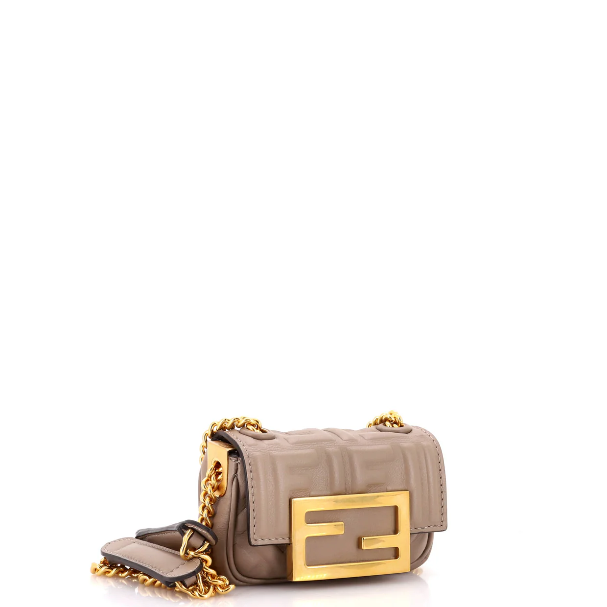 Baguette NM Bag Zucca Embossed Leather Nano - Deep Luxury