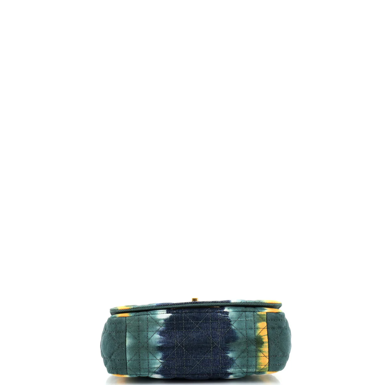 Caro Bag Cannage Quit Tie Dye Denim Medium - Deep Luxury