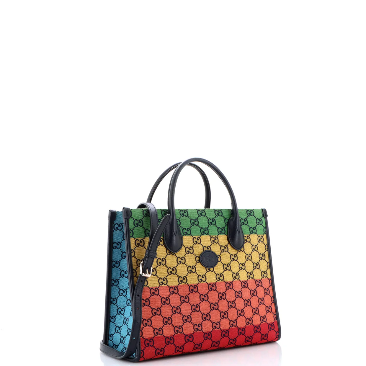 Structured Top Handle Open Tote GG Canvas Small - Deep Luxury