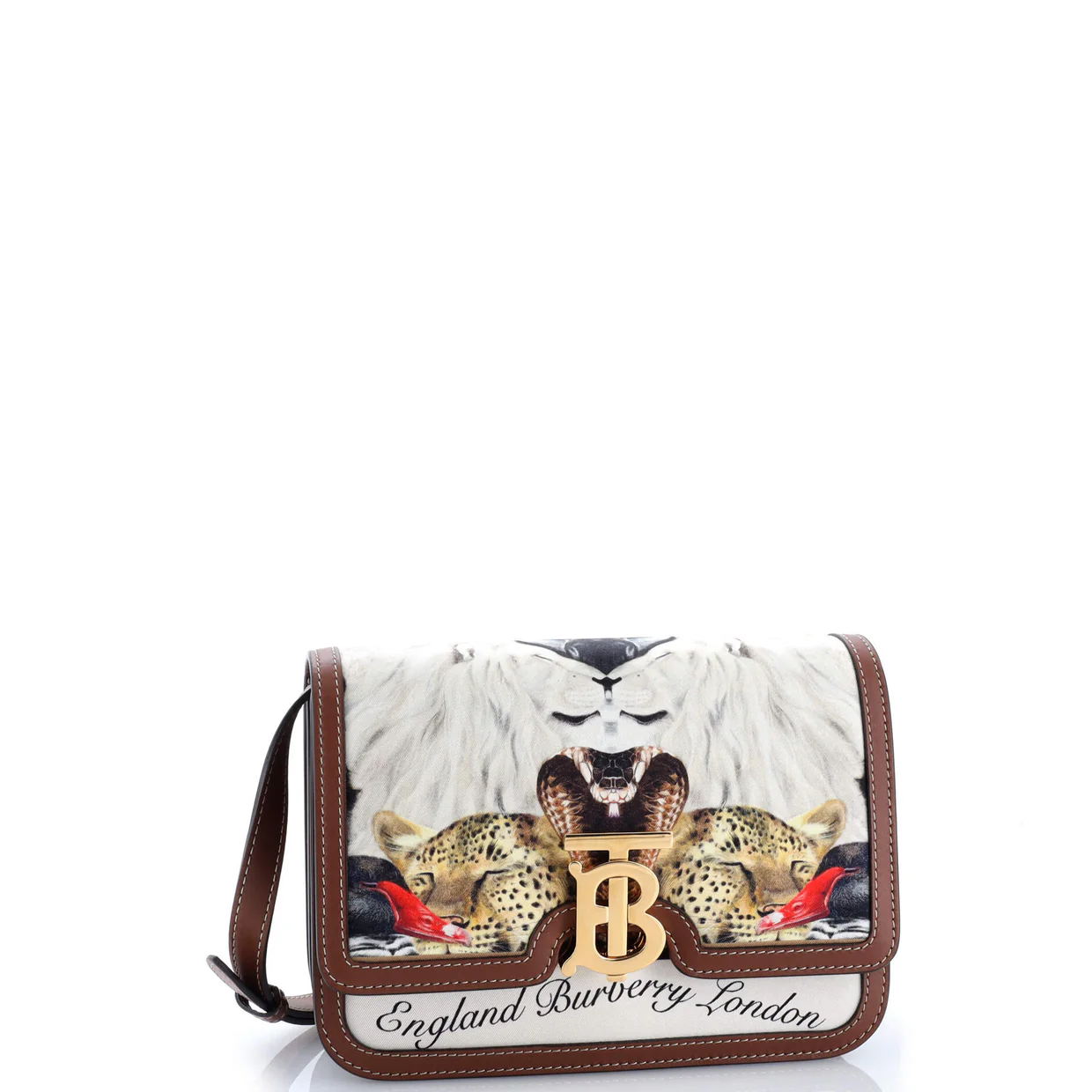 TB Flap Bag Printed Silk Small - Deep Luxury