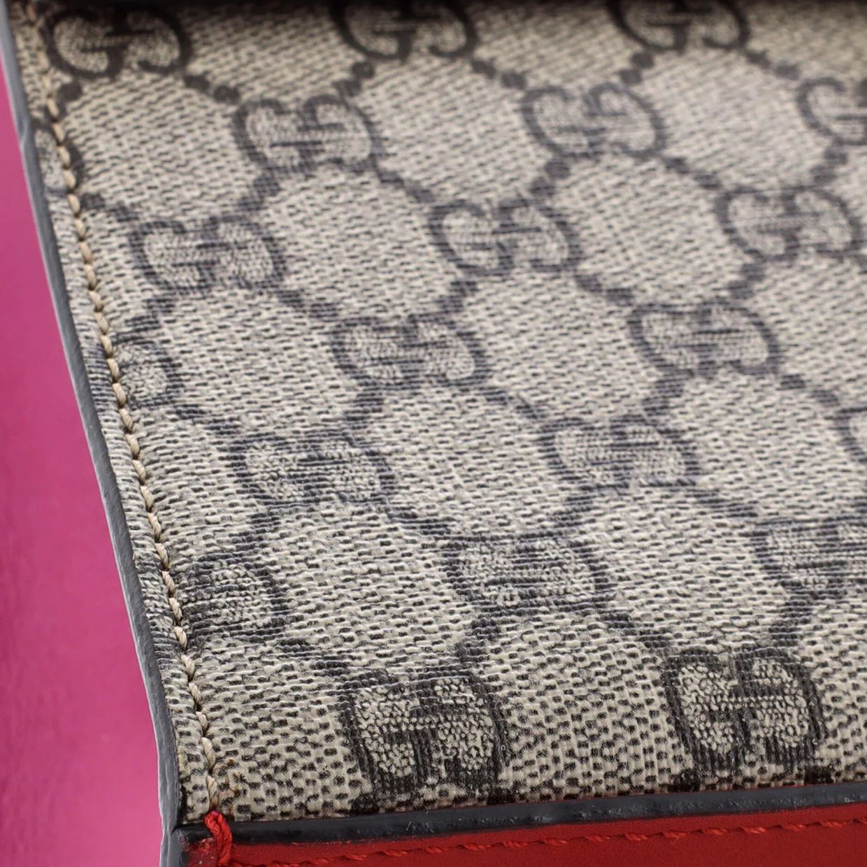 Padlock Top Handle Bag GG Coated Canvas and Leather Small - Deep Luxury