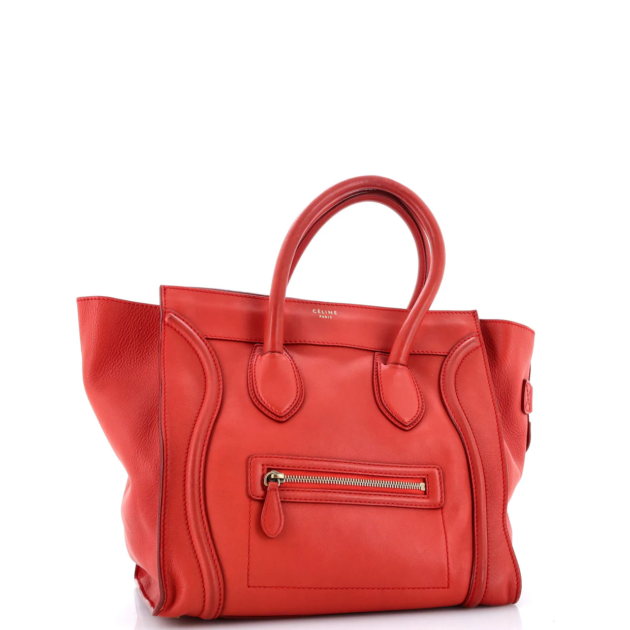 Luggage Bag Smooth Leather Mini - Deep Luxury