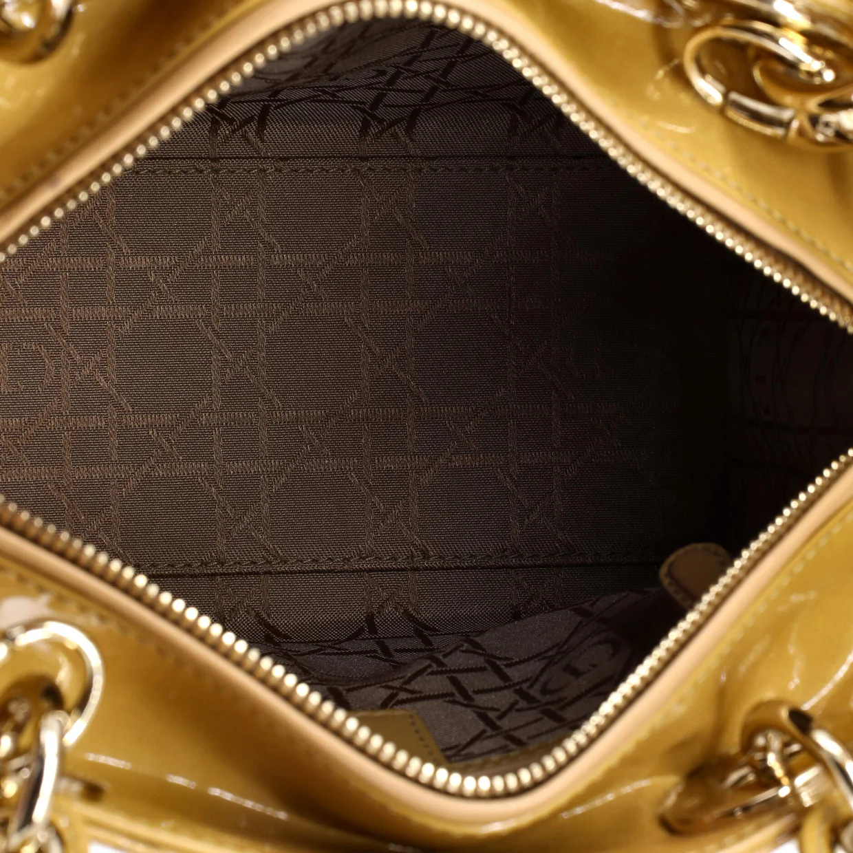 Lady Dior Bag Cannage Quilt Patent Medium - Deep Luxury