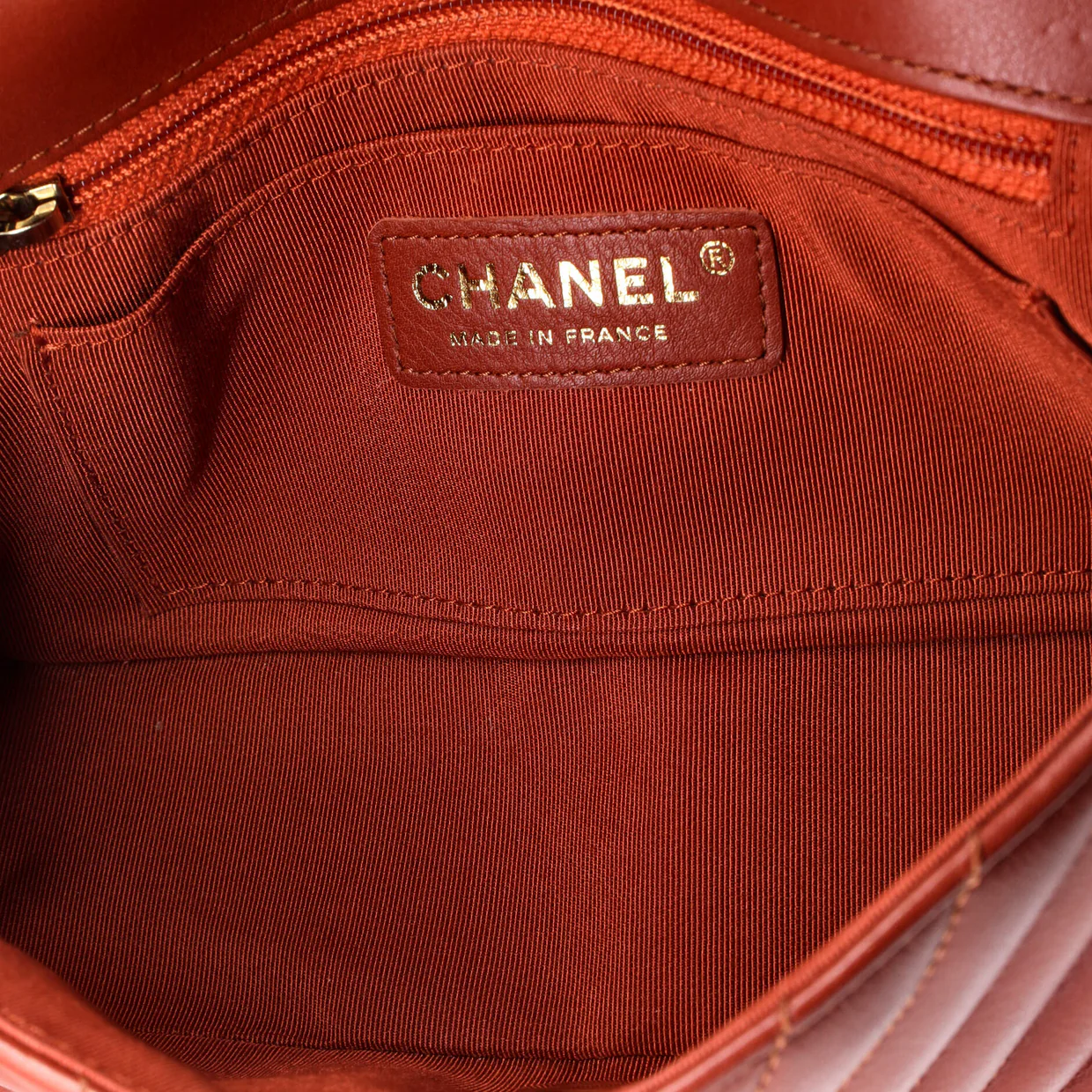 Statement Flap Bag Chevron Calfskin Mini - Deep Luxury