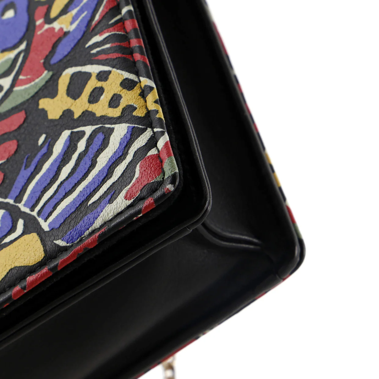 Lady Dior Wallet on Chain Pouch Printed Leather - Deep Luxury