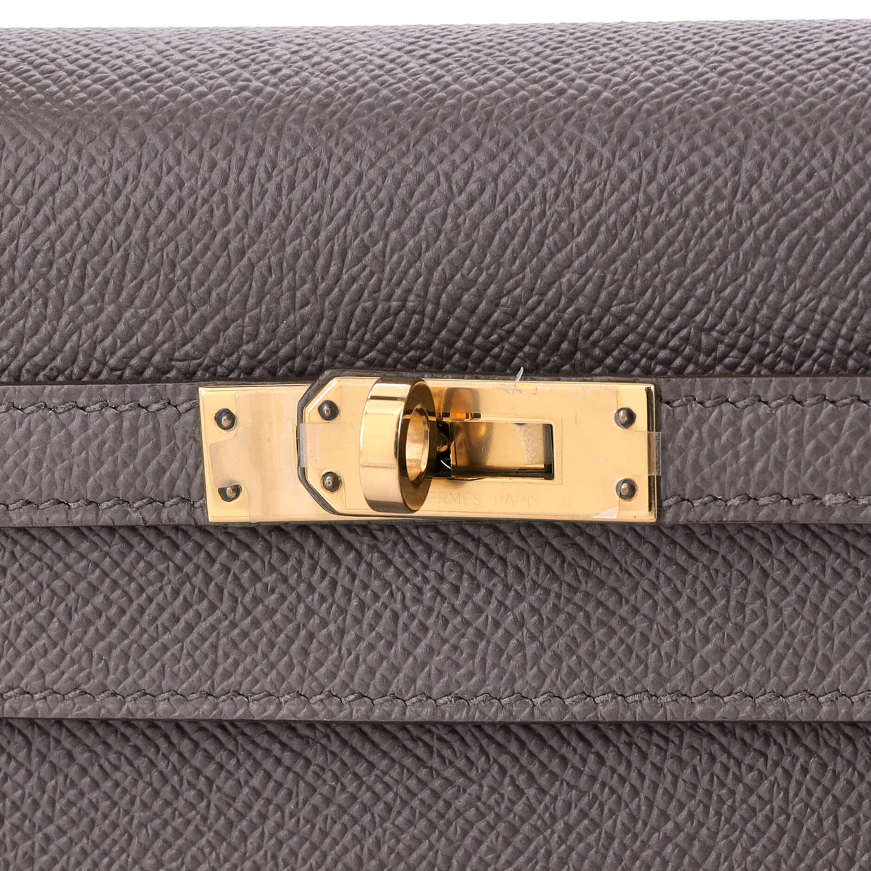 Kelly Handbag Grey Epsom with Gold Hardware 25 - Deep Luxury