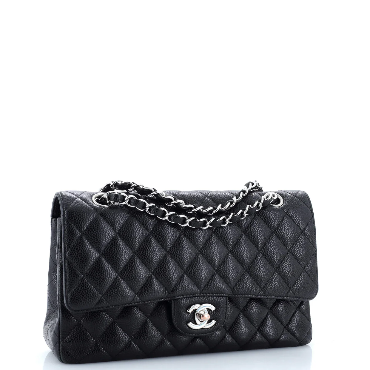 Classic Double Flap Bag Quilted Caviar Medium - Deep Luxury