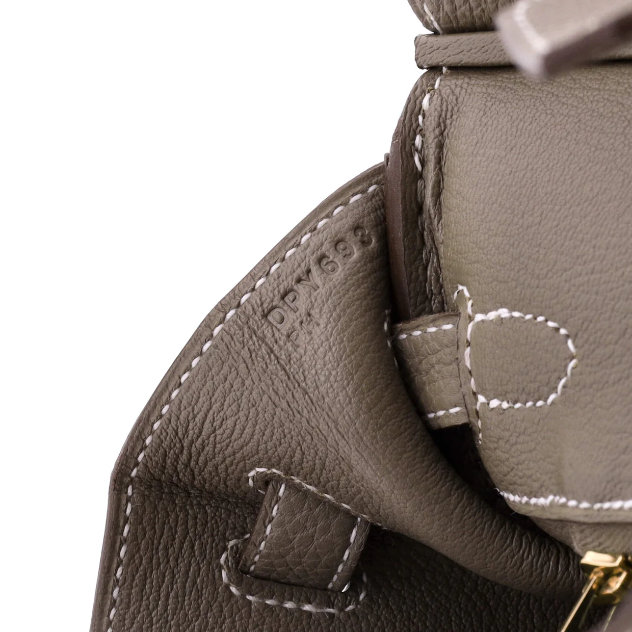Birkin Handbag Grey Togo with Gold Hardware 25 - Deep Luxury