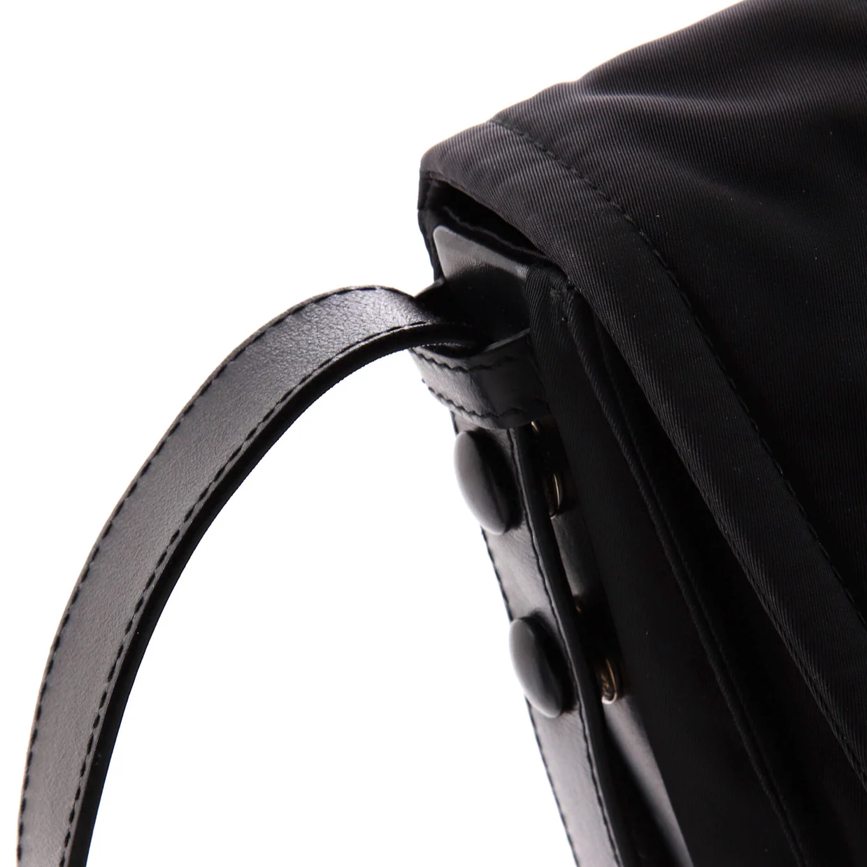 Padded Flap Shoulder Bag Re-Nylon Small - Deep Luxury