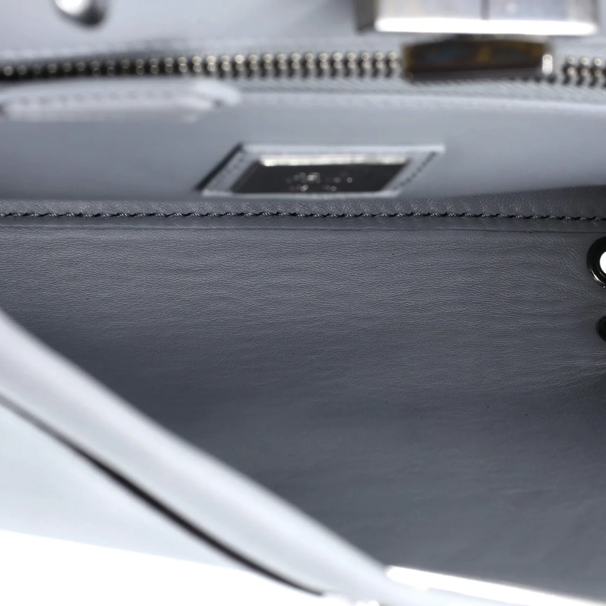 Peekaboo Bag Leather with Ribbon Whipstitch Regular - Deep Luxury