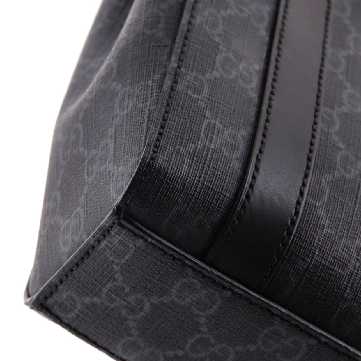 Convertible Web Open Tote GG Coated Canvas Mini - Deep Luxury