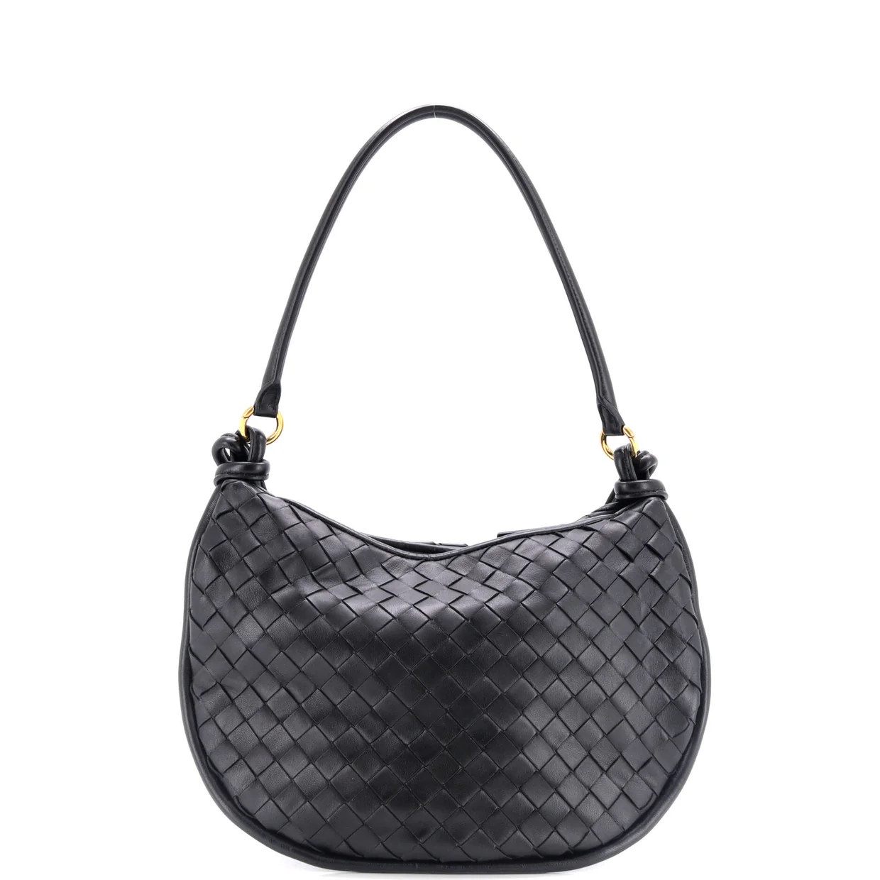 Gemelli Shoulder Bag Intrecciato Leather Medium - Deep Luxury