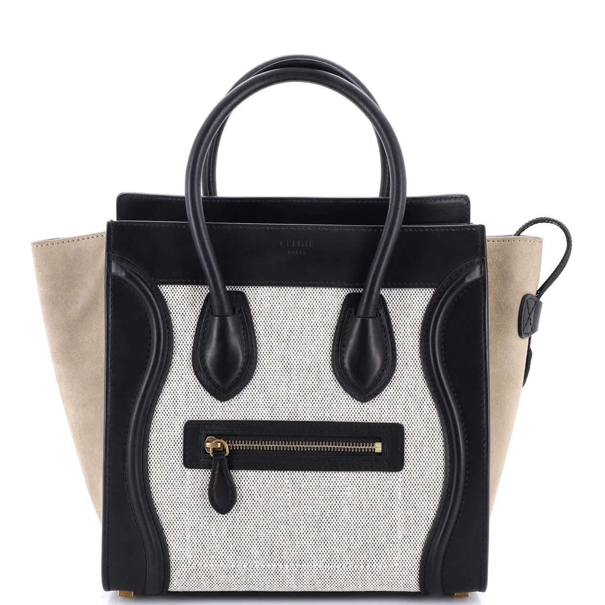 Luggage Bag Canvas and Leather Mini - Deep Luxury