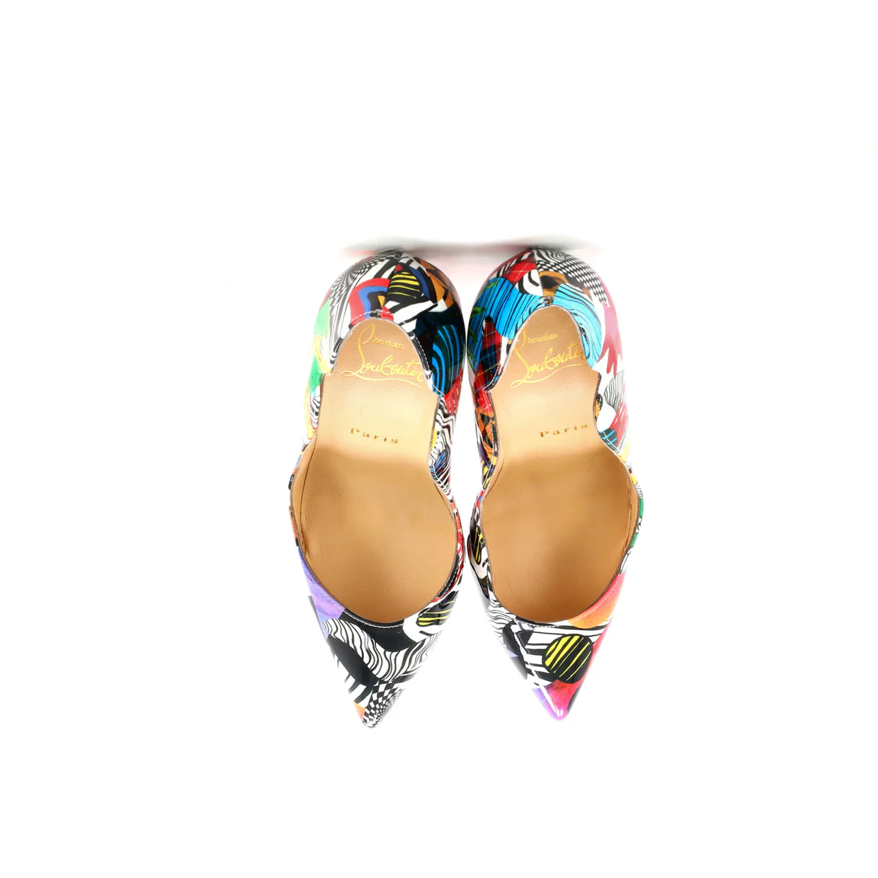 Women's Hot Chick Pumps Printed Patent 100 - Deep Luxury