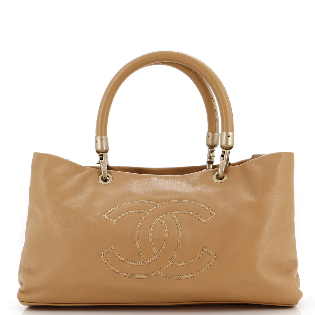 Vintage Handle CC Tote Caviar Medium - Deep Luxury