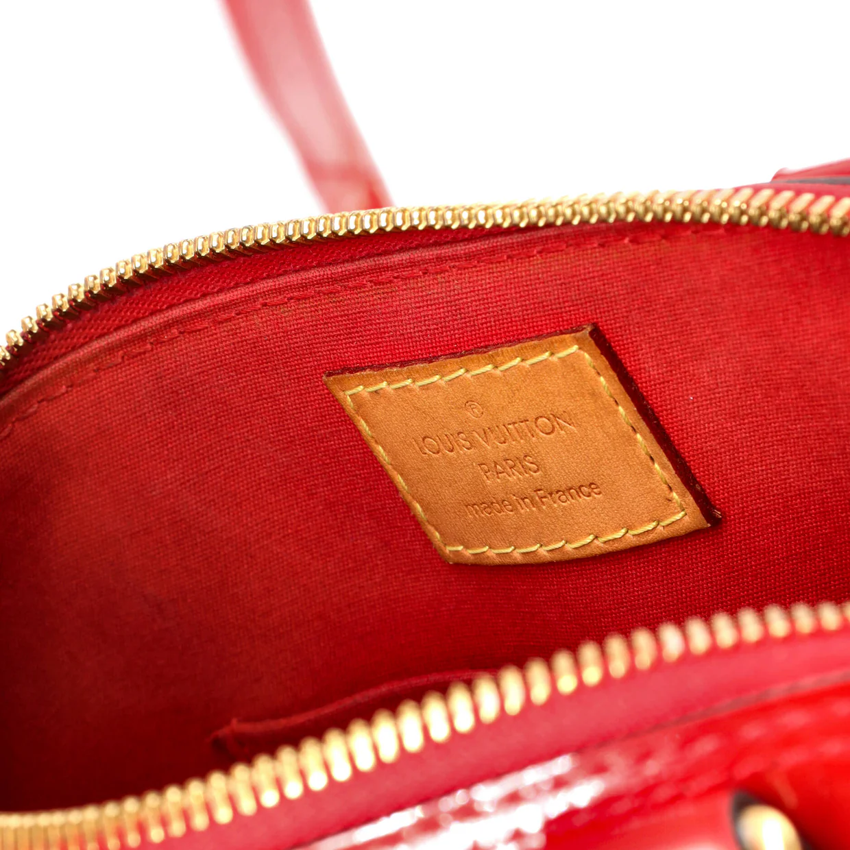 Alma Handbag Monogram Vernis BB - Deep Luxury