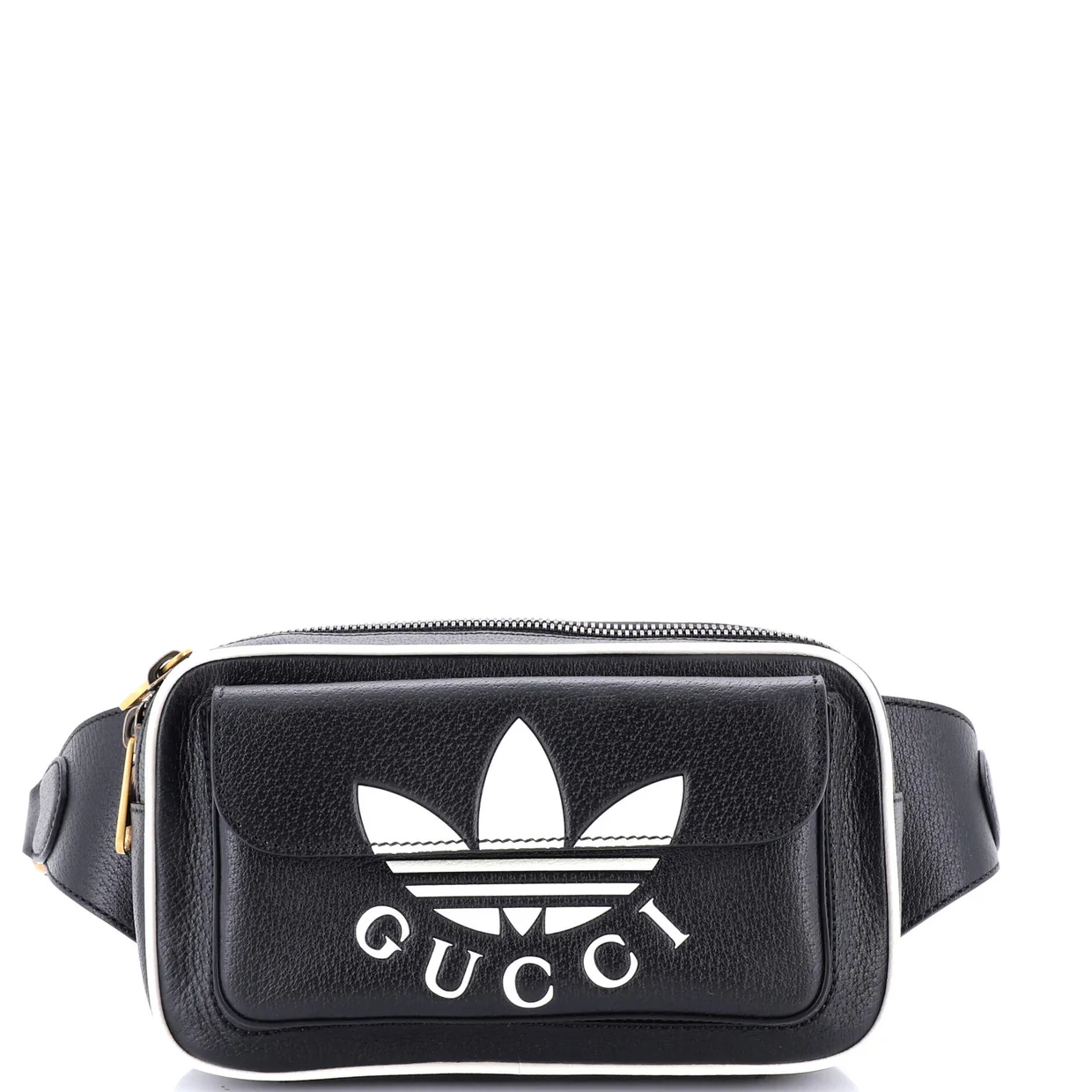 x adidas Zip Belt Bag Leather - Deep Luxury
