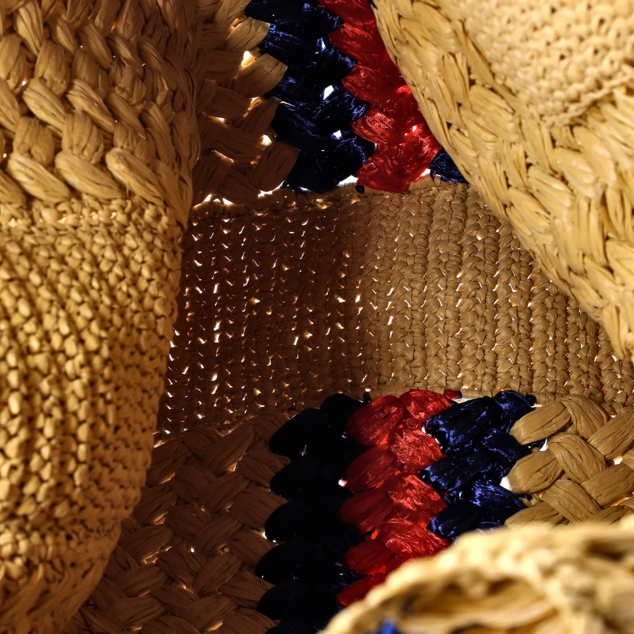 Blondie NM Open Tote Raffia Small - Deep Luxury