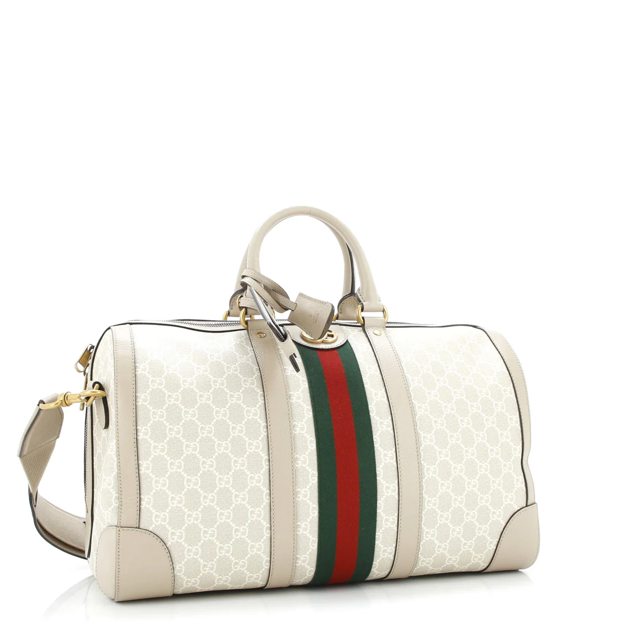 Savoy Web Convertible Duffle Bag GG Coated Canvas Medium - Deep Luxury