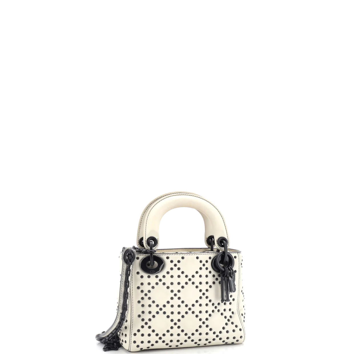 Lady Dior Chain Bag Cannage Studded Calfskin Mini - Deep Luxury