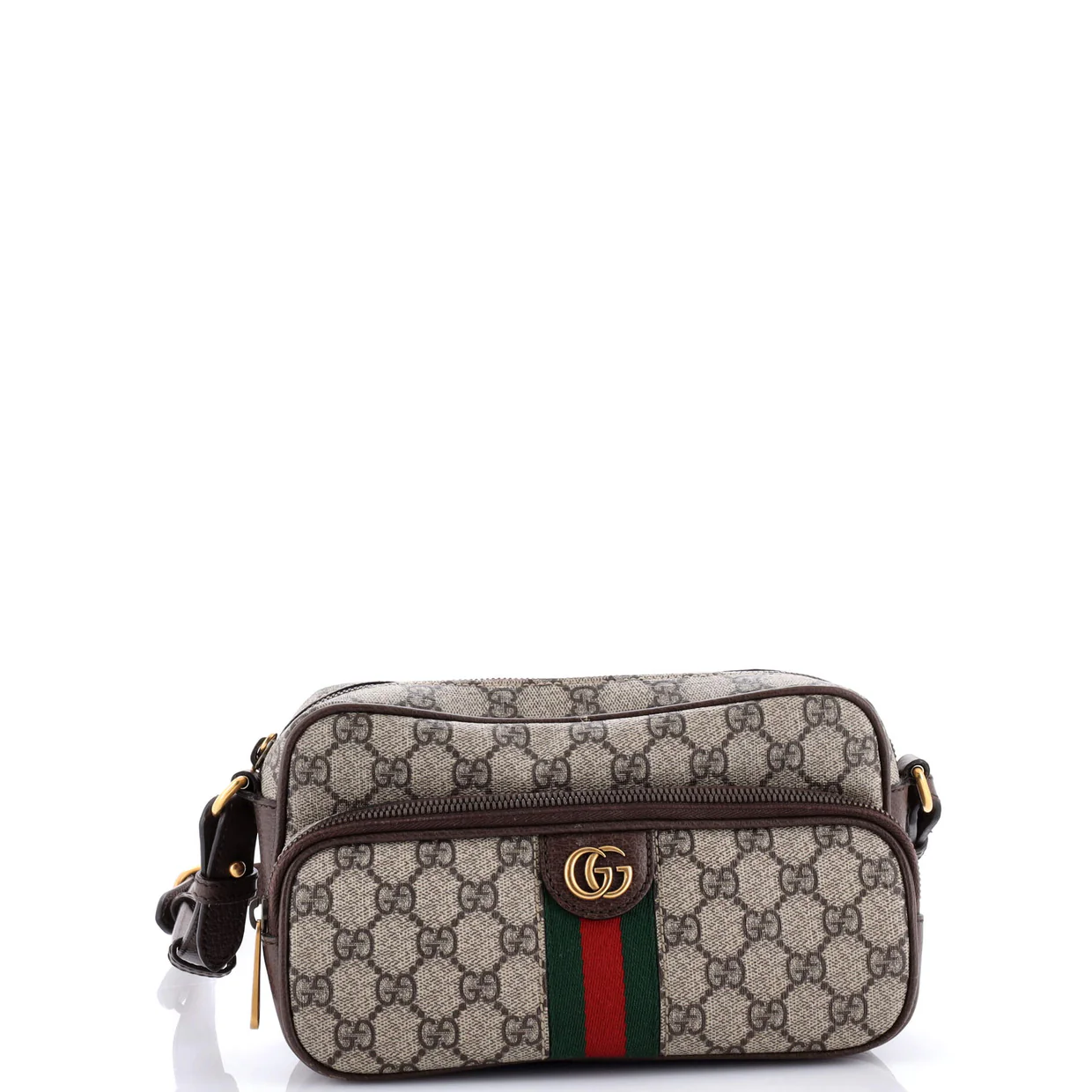 Ophidia Front Pocket Messenger Bag GG Coated Canvas Small - Deep Luxury