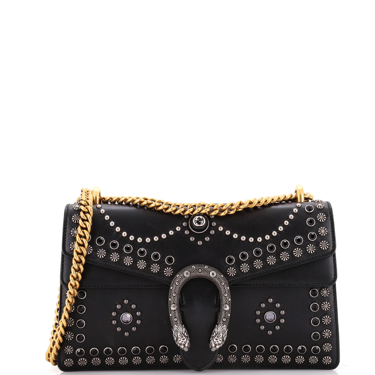 Dionysus Bag Studded Leather Small - Deep Luxury