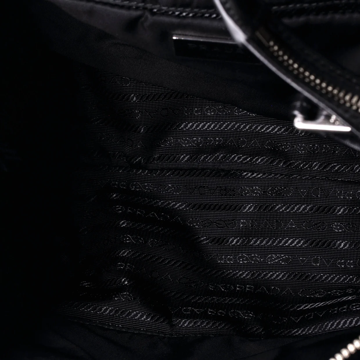 Padded Tote Bag Quilted Re-Nylon with Leather Small - Deep Luxury