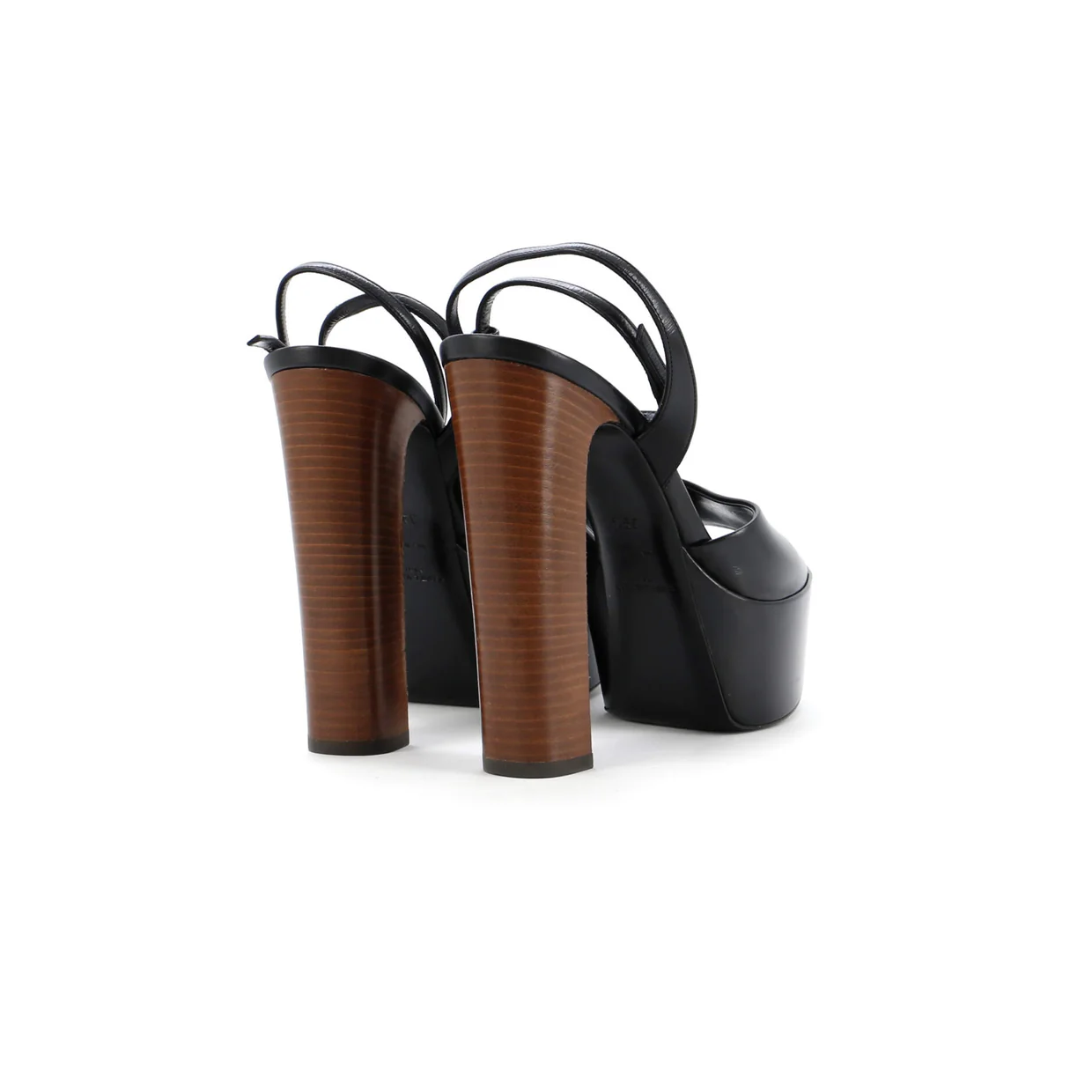 Women's Jodie Platform Heeled Sandals Leather - Deep Luxury