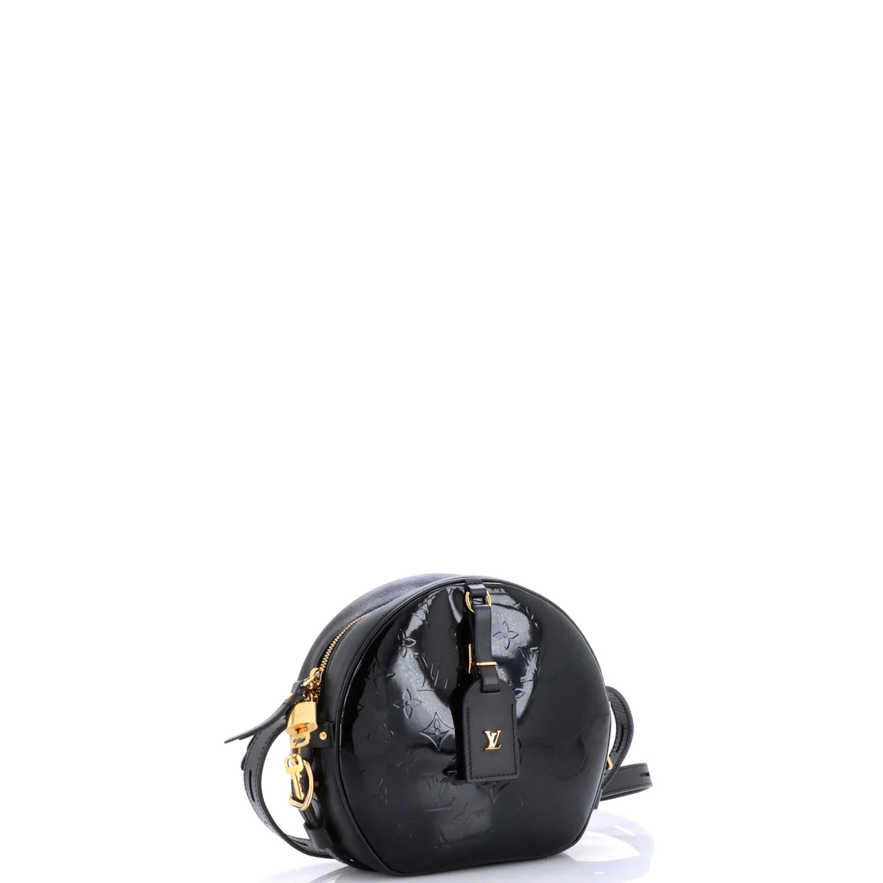 Boite Chapeau Souple Bag Monogram Vernis MM - Deep Luxury